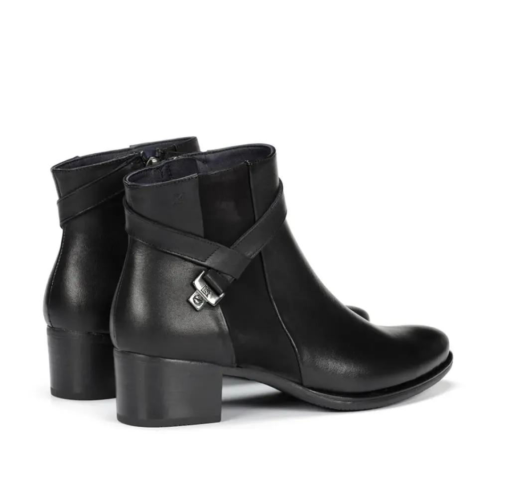 Clearance Fluchos ALEGRIA D7232 Black Ankle Boot
