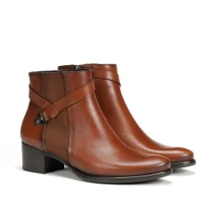 New Fluchos ALEGRIA D7232 Brown Ankle Boot