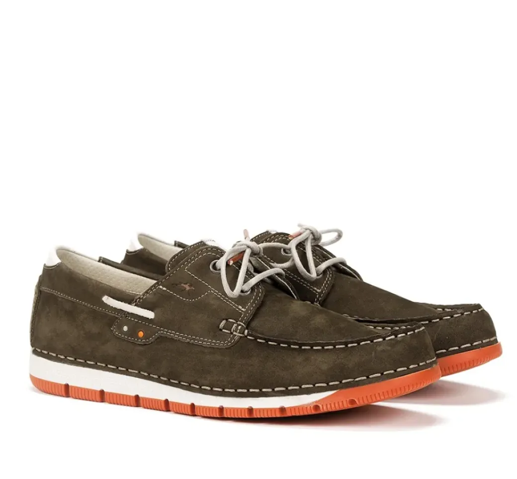 New Fluchos ANDREY F1448 Green Deck Shoes