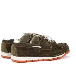 New Fluchos ANDREY F1448 Green Deck Shoes