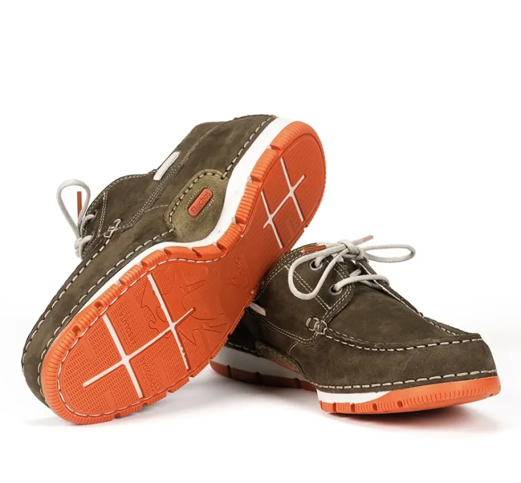 New Fluchos ANDREY F1448 Green Deck Shoes
