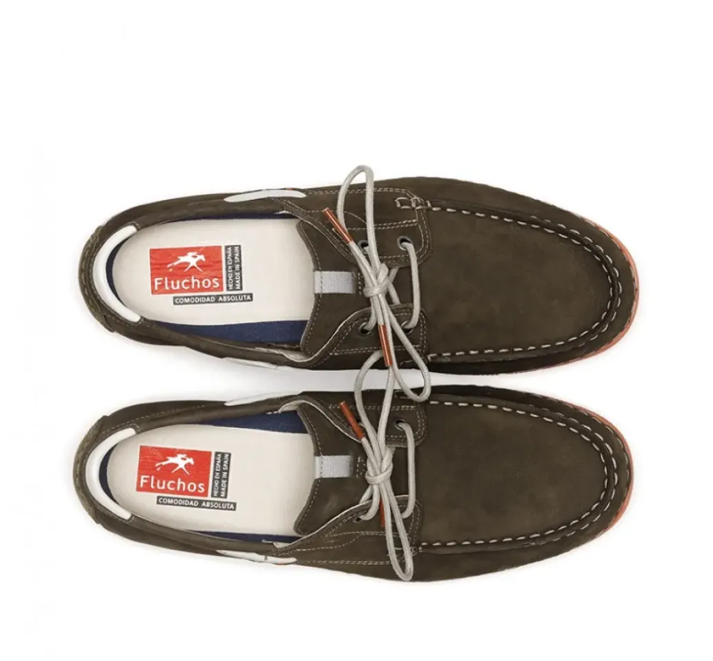 New Fluchos ANDREY F1448 Green Deck Shoes