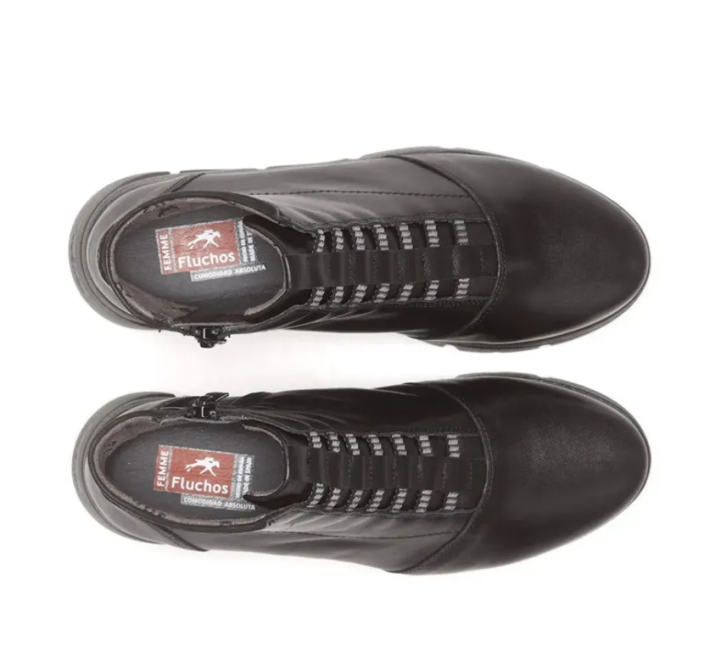 Online Fluchos BONA F1358 Black Ankle Boot