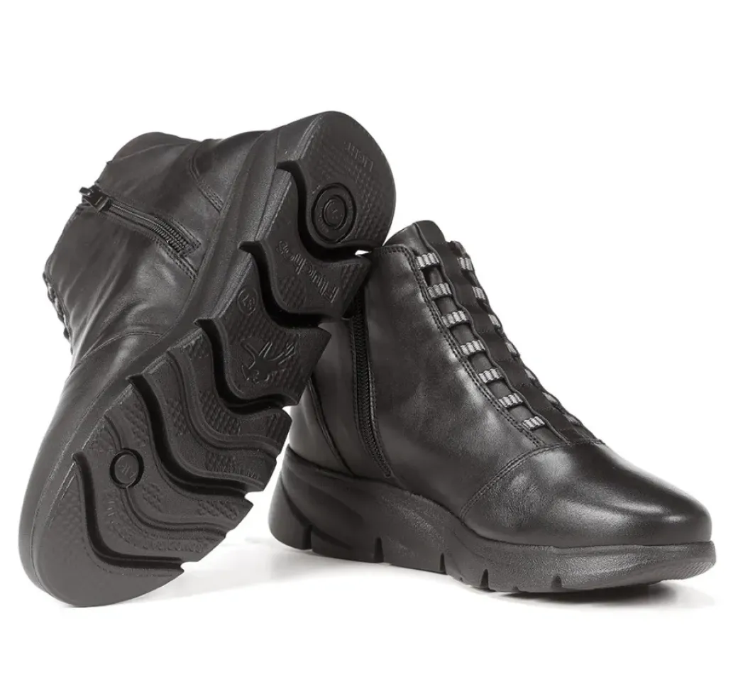 Online Fluchos BONA F1358 Black Ankle Boot
