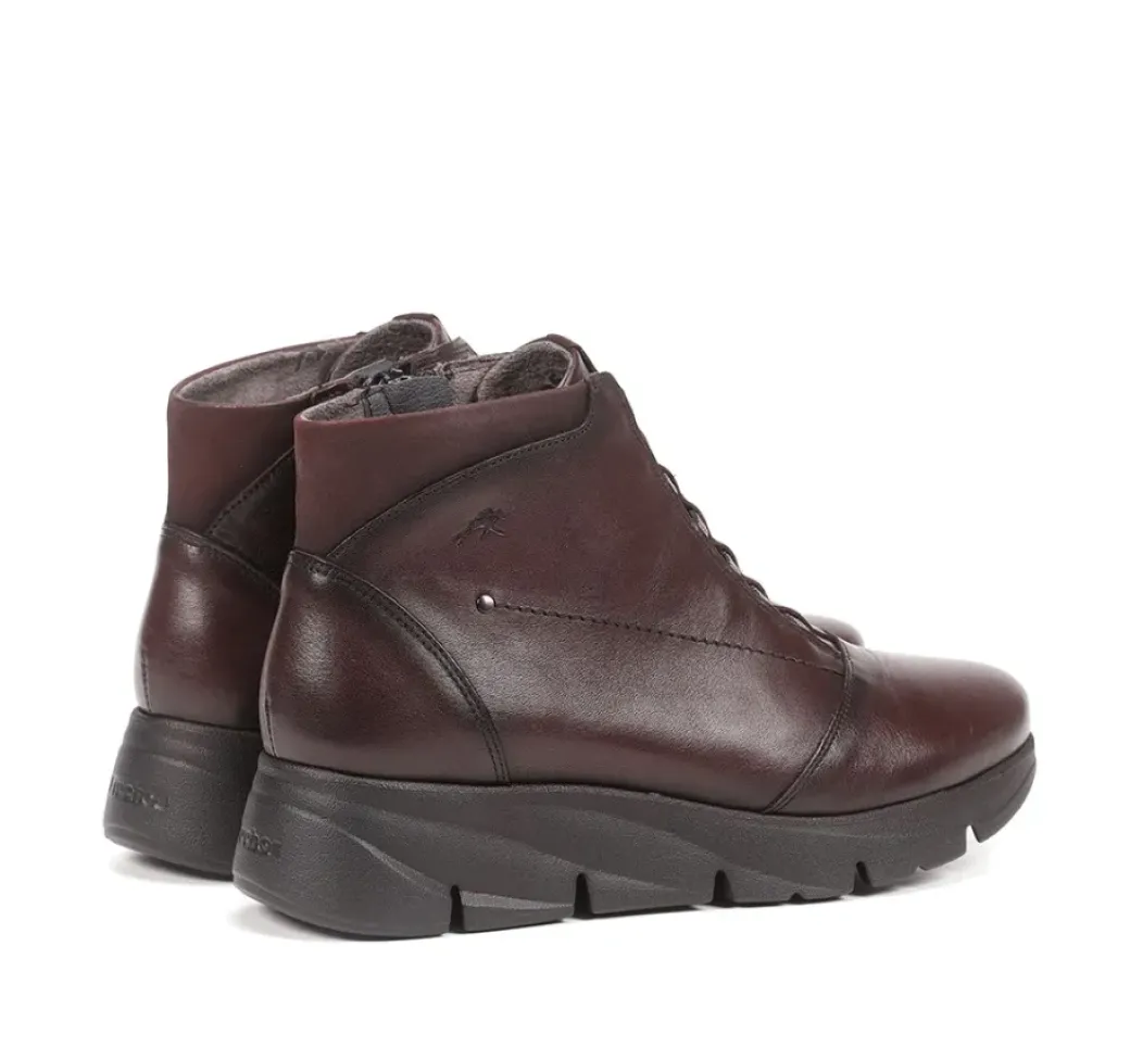 Fashion Fluchos BONA F1358 Burgundy Ankle Boot