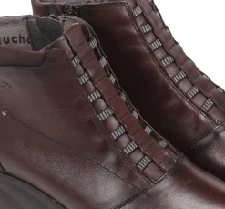 Fashion Fluchos BONA F1358 Burgundy Ankle Boot