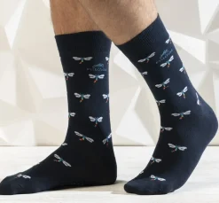 Discount Fluchos CA0009 Calcetin largo Navy-libelulas (2p) 1964-1966