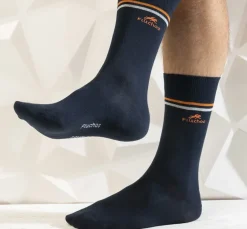 Sale Fluchos CA0009 Calcetin largo Navy-rayas (2p) 1970-1971