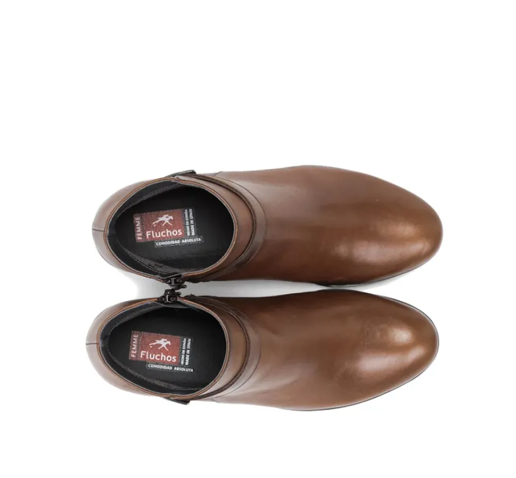 Cheap Fluchos CHARIS F0937 Brown Ankle Boot
