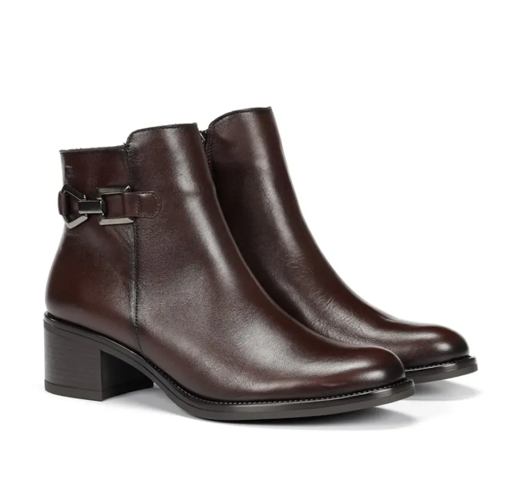 New Fluchos CHIARA D9347 Brown Ankle Boot