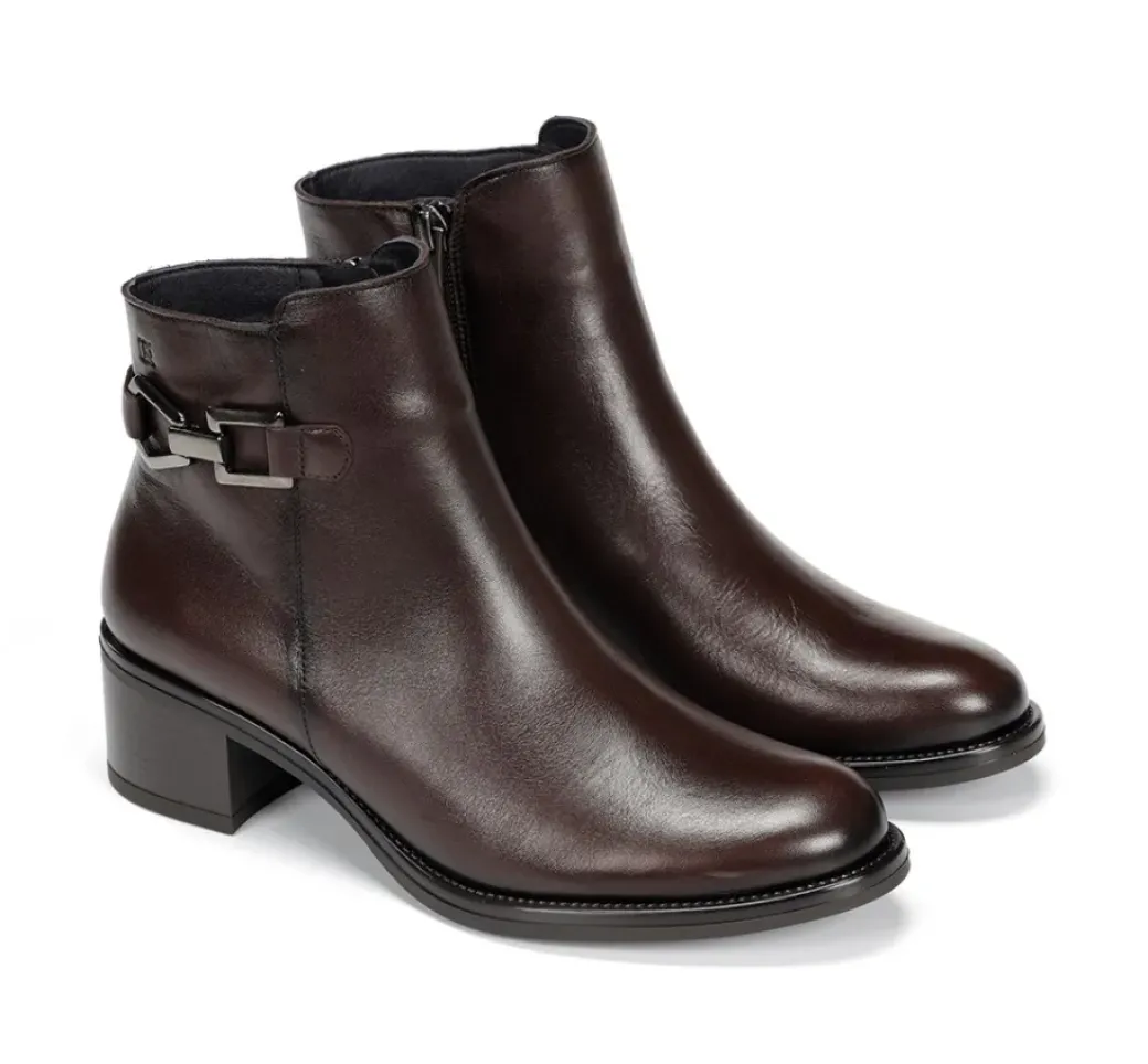 New Fluchos CHIARA D9347 Brown Ankle Boot