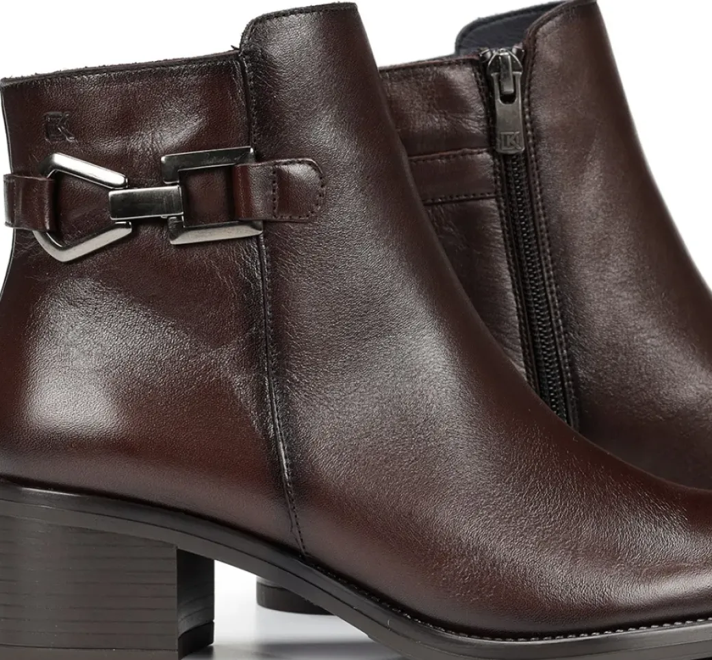 New Fluchos CHIARA D9347 Brown Ankle Boot