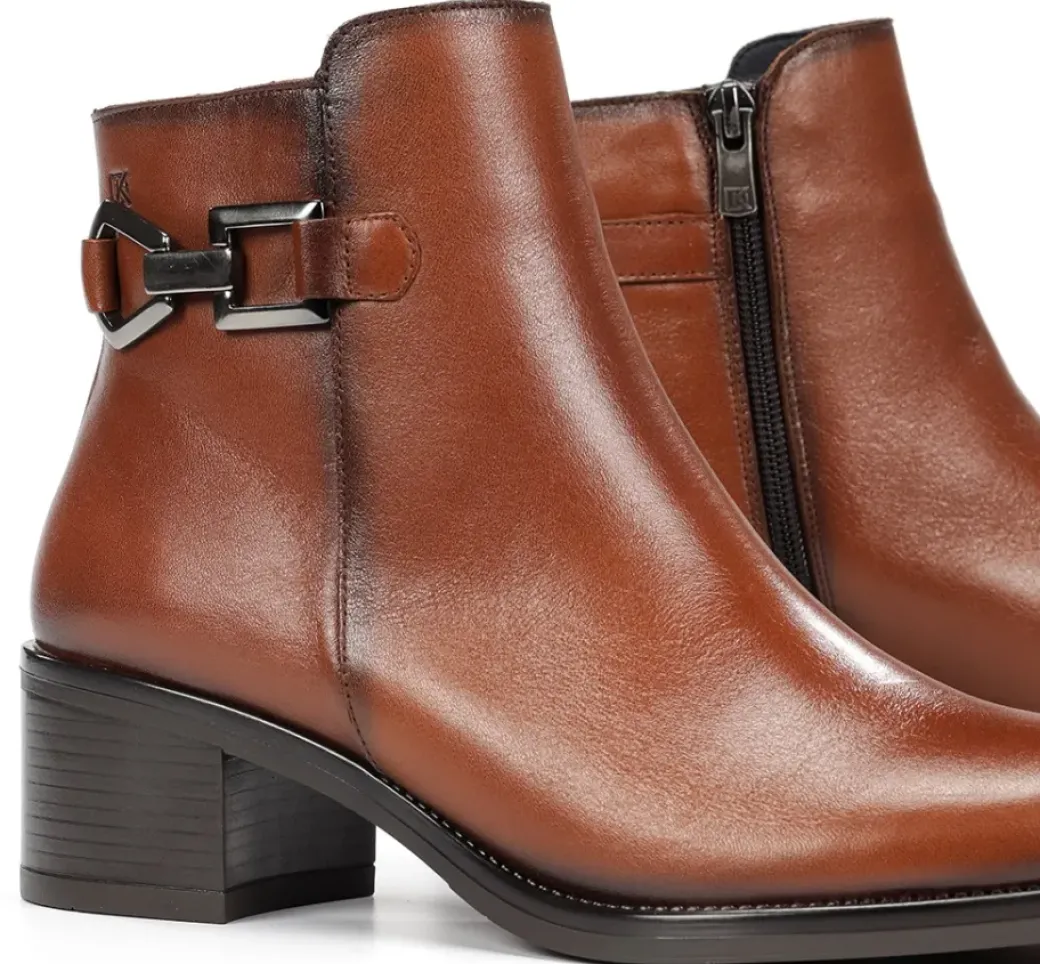 Best Fluchos CHIARA D9347 Brown Ankle Boot