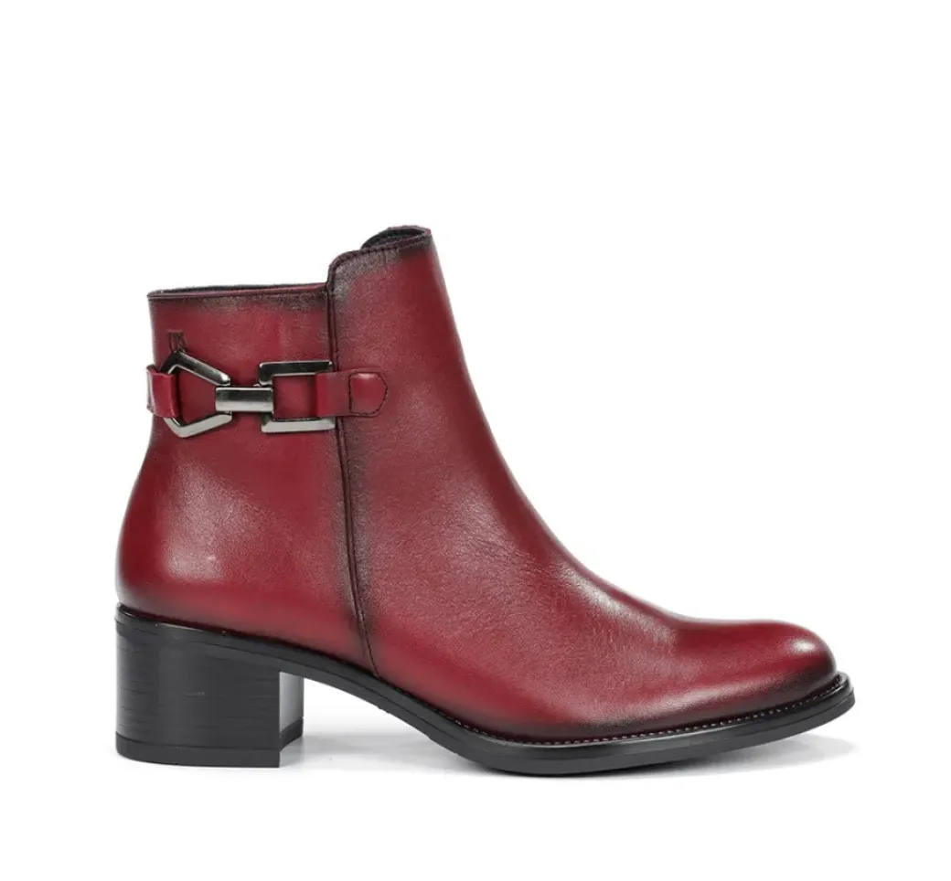 Shop Fluchos CHIARA D9347 Red Ankle Boot