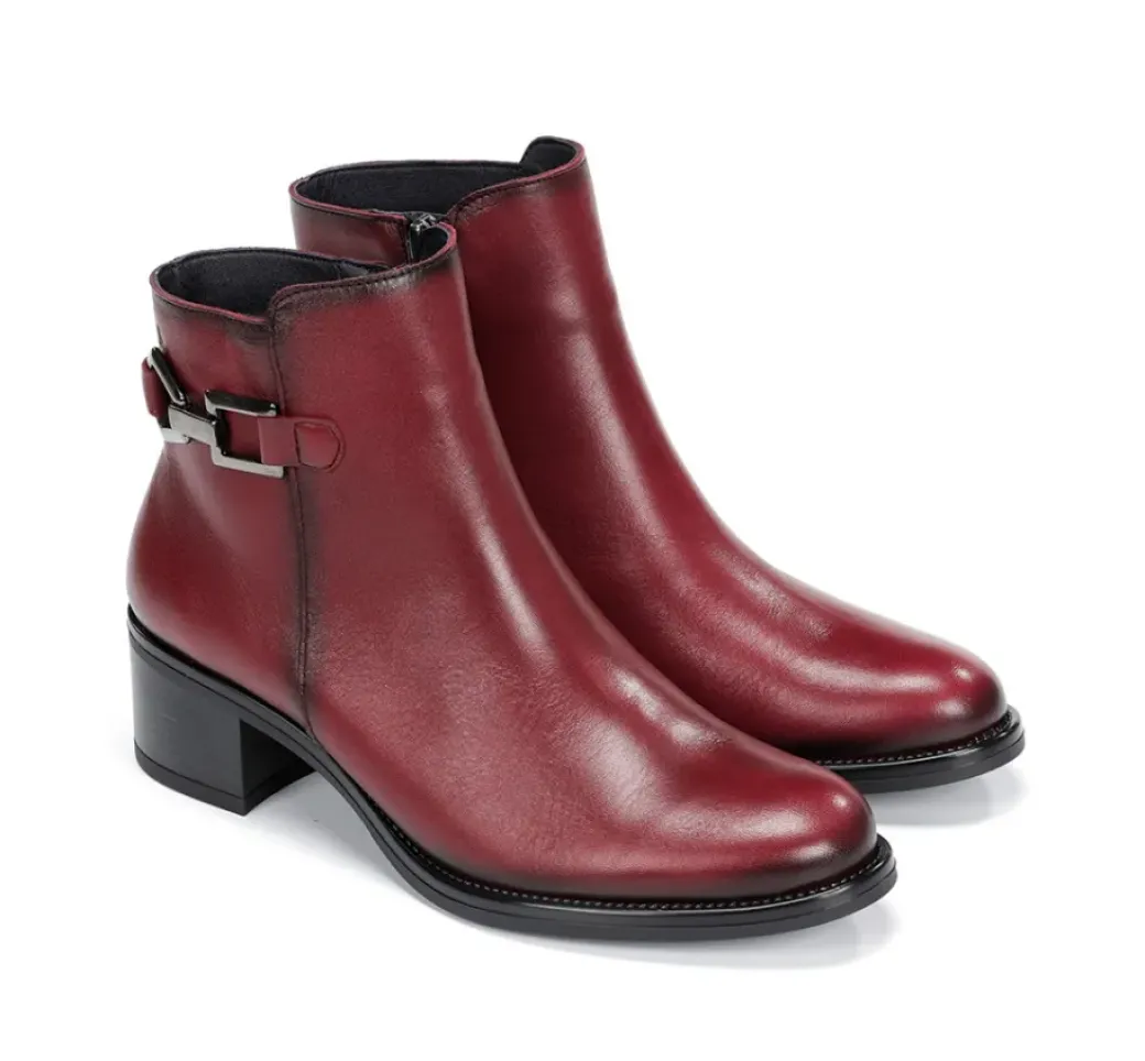 Shop Fluchos CHIARA D9347 Red Ankle Boot