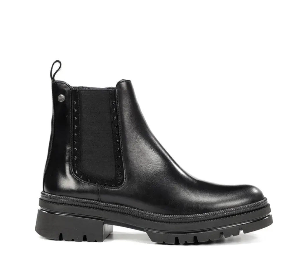 Discount Fluchos COSMO D9391 Black Ankle Boot