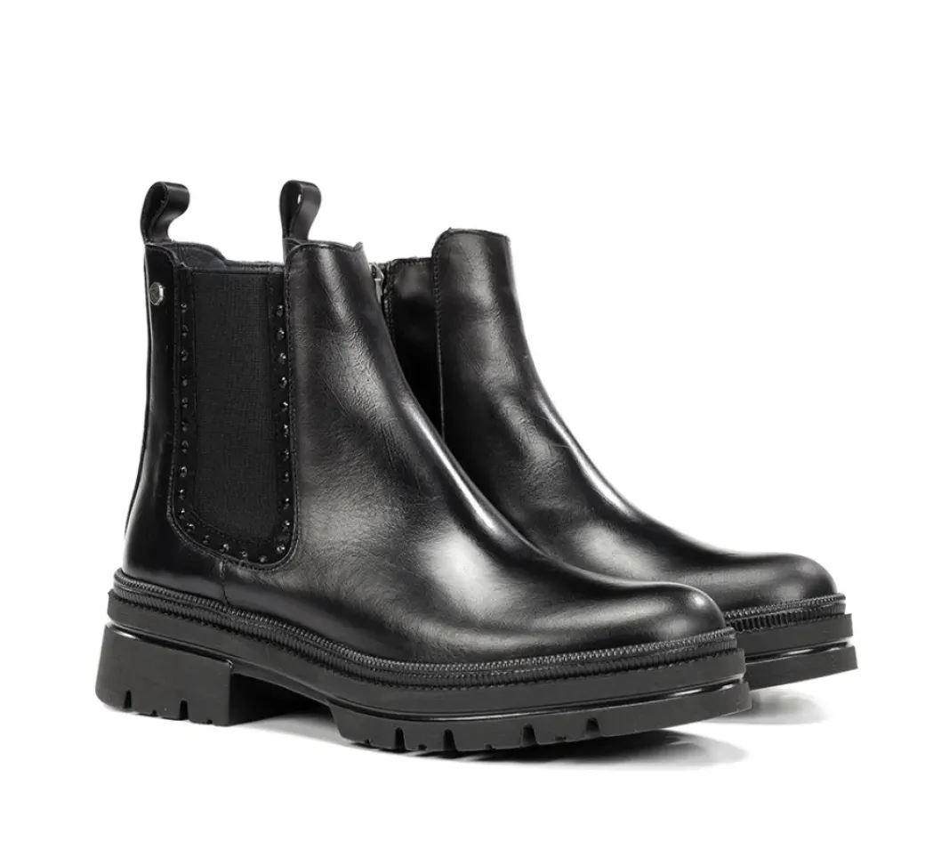 Discount Fluchos COSMO D9391 Black Ankle Boot