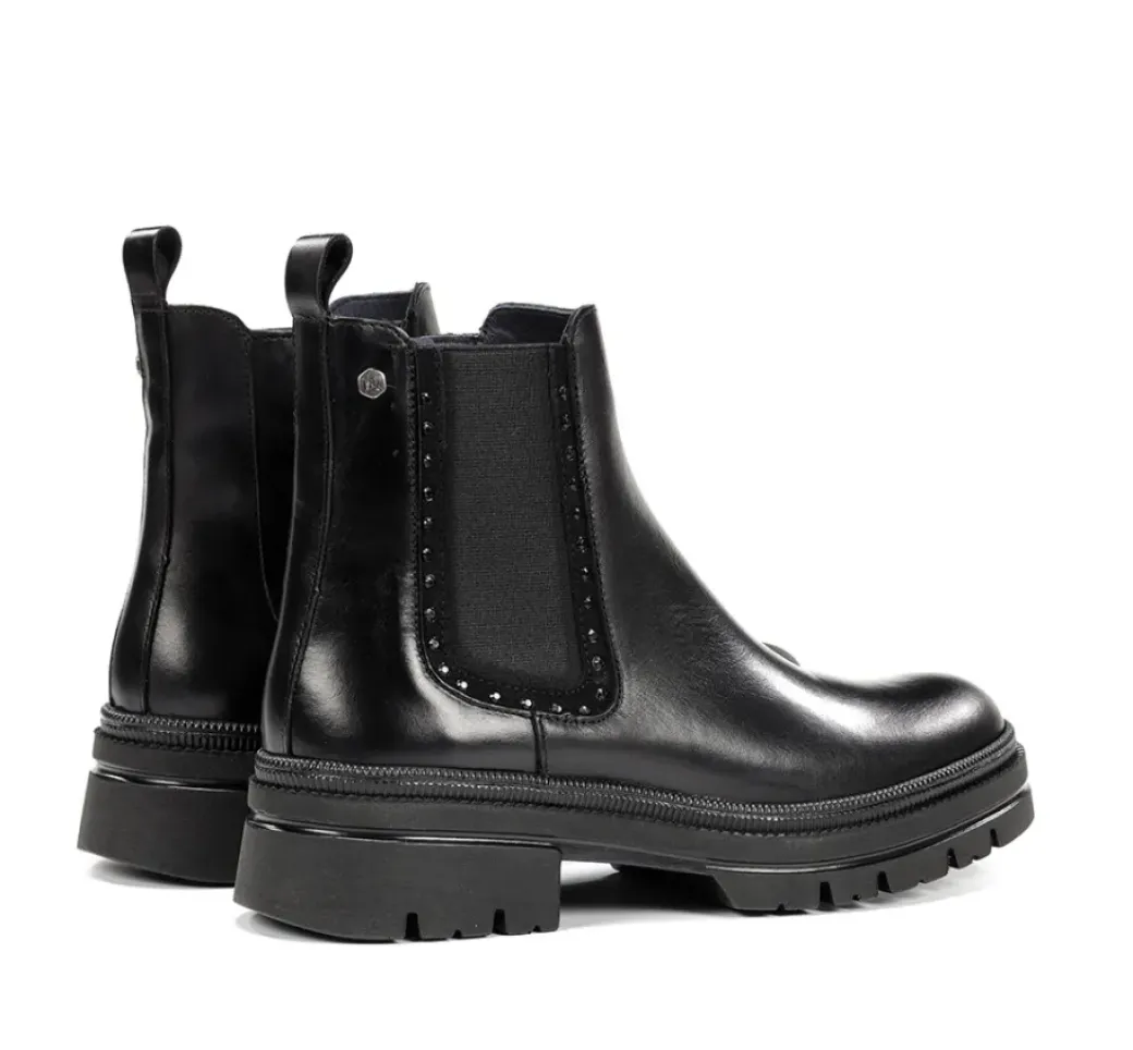 Discount Fluchos COSMO D9391 Black Ankle Boot
