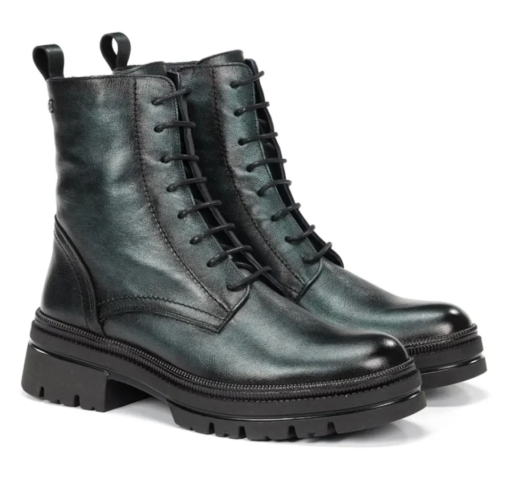Cheap Fluchos COSMO D9389 Green Ankle Boot