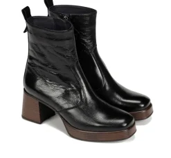 New Fluchos CRISTEL D9157 Black Ankle Boot