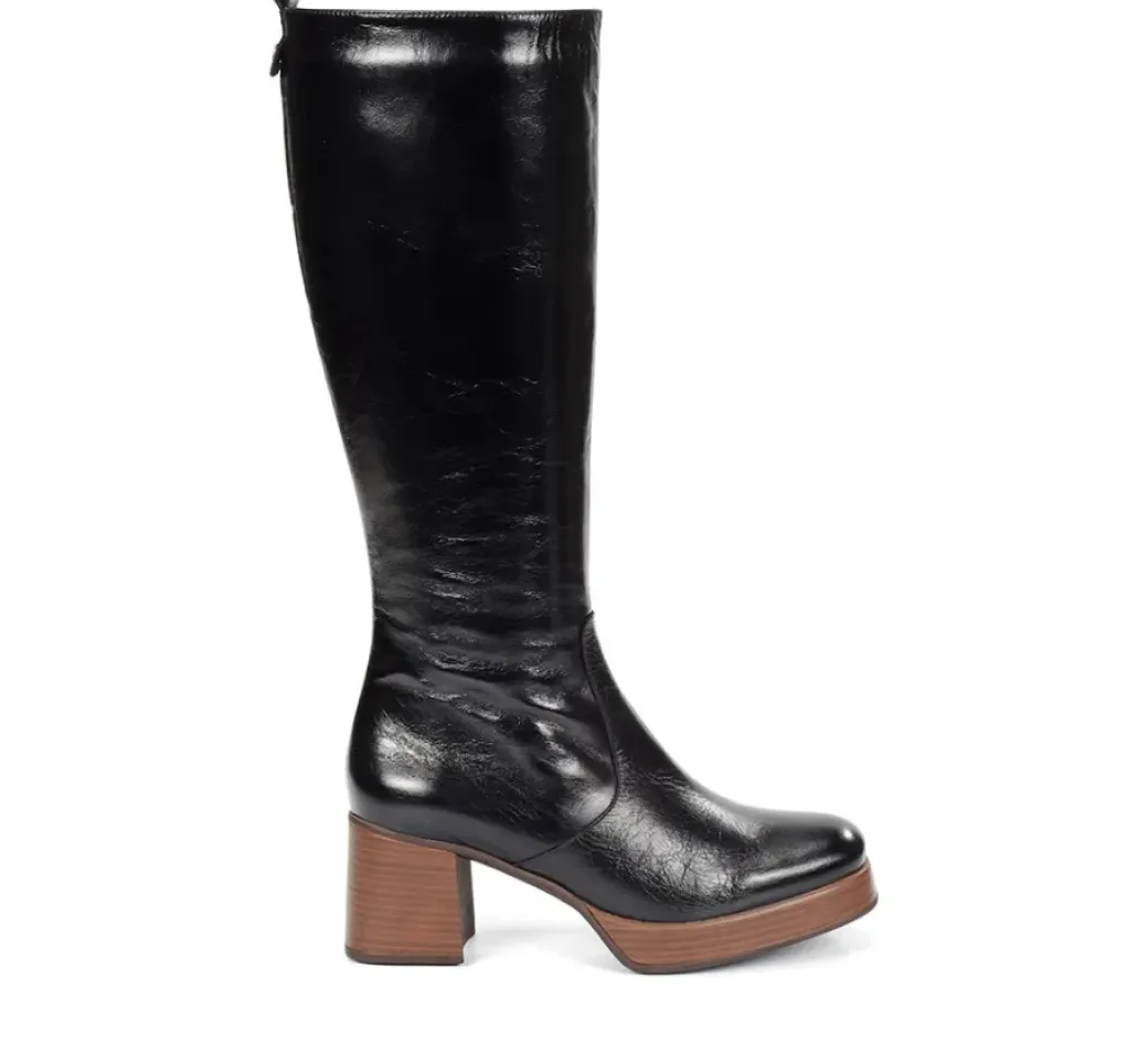 Sale Fluchos CRISTEL D9339 Black Boot