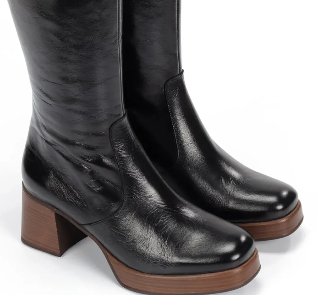 Sale Fluchos CRISTEL D9339 Black Boot