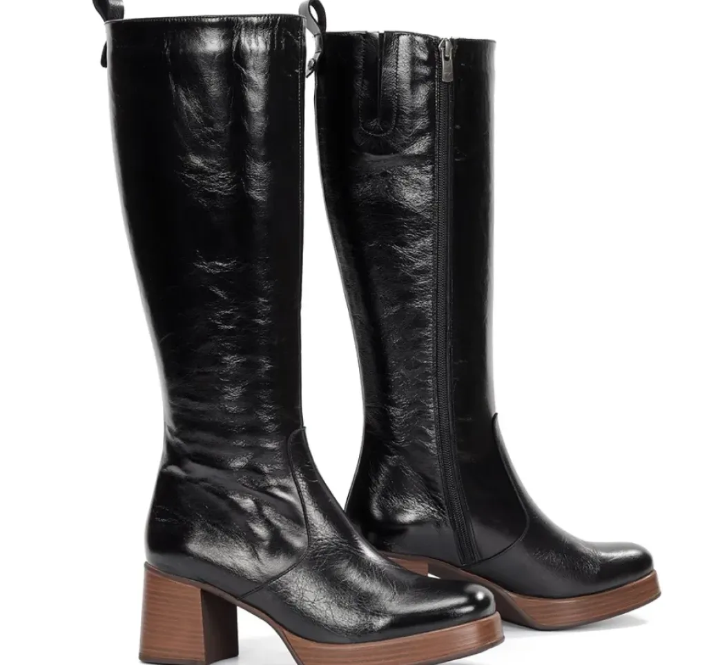 Sale Fluchos CRISTEL D9339 Black Boot