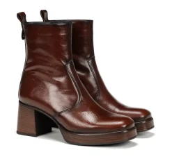Cheap Fluchos CRISTEL D9157 Brown Ankle Boot