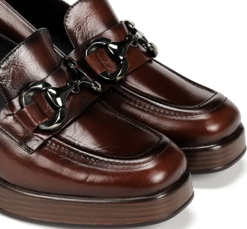 Flash Sale Fluchos CRISTEL D9155 Brown Moccasin
