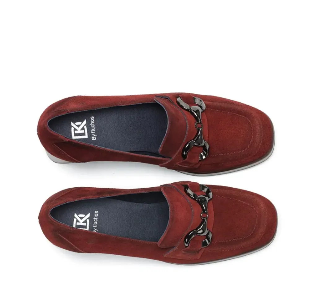Outlet Fluchos CRISTEL D9155 Red Moccasin