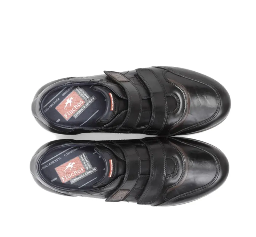 Clearance Fluchos DANIEL 9262 Black Shoe