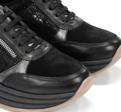 New Fluchos DRAZ D9249 Black Sneaker