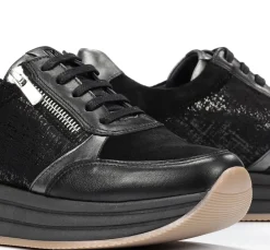 New Fluchos DRAZ D9249 Black Sneaker