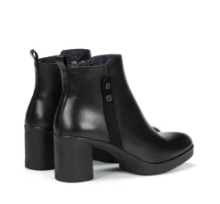 Cheap Fluchos ELITE D9423 Black Ankle Boot