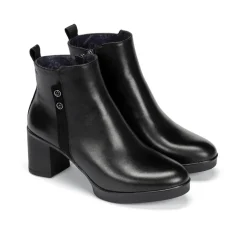 Cheap Fluchos ELITE D9423 Black Ankle Boot