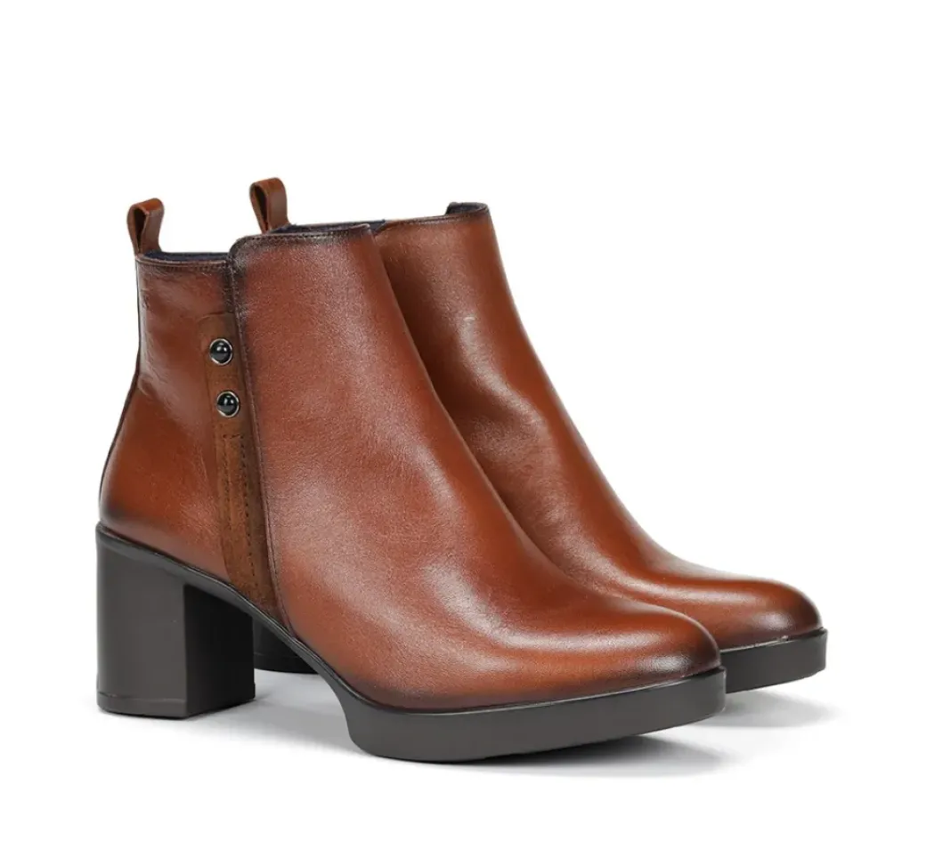 Discount Fluchos ELITE D9423 Brown Ankle Boot