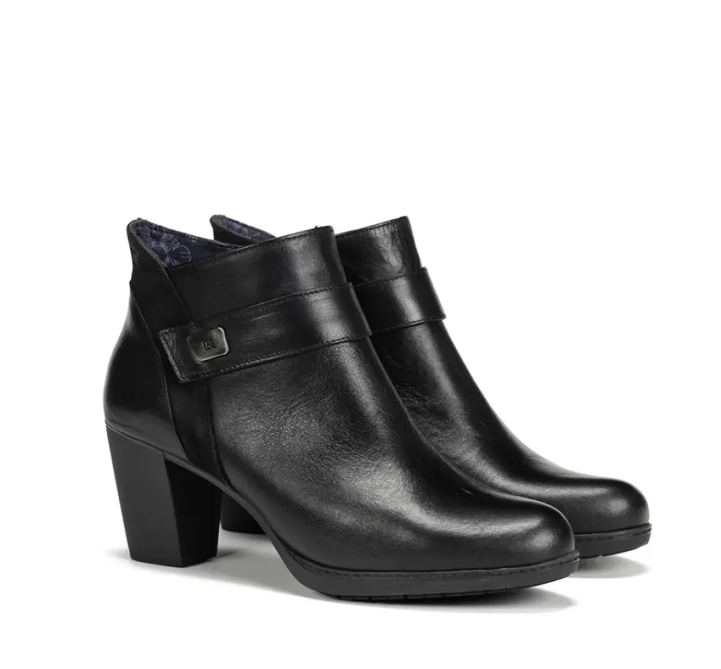 Hot Fluchos EVELYN D9111 Black Ankle Boot