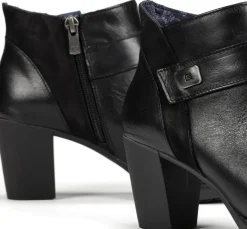 Hot Fluchos EVELYN D9111 Black Ankle Boot