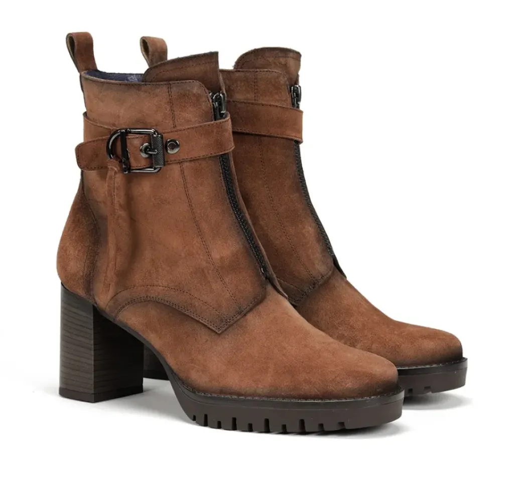 Best Fluchos EVIE D9163 Brown Ankle Boot