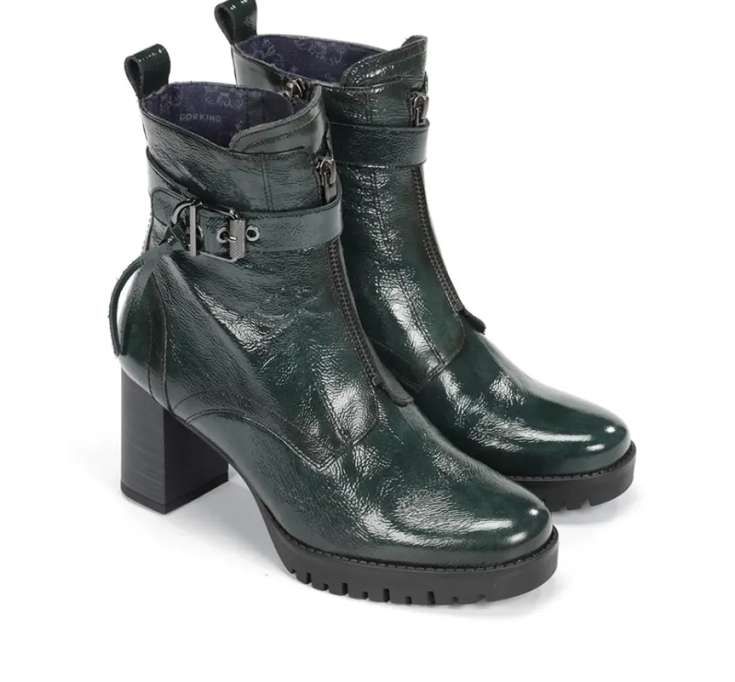 Sale Fluchos EVIE D9163 Green Ankle Boot