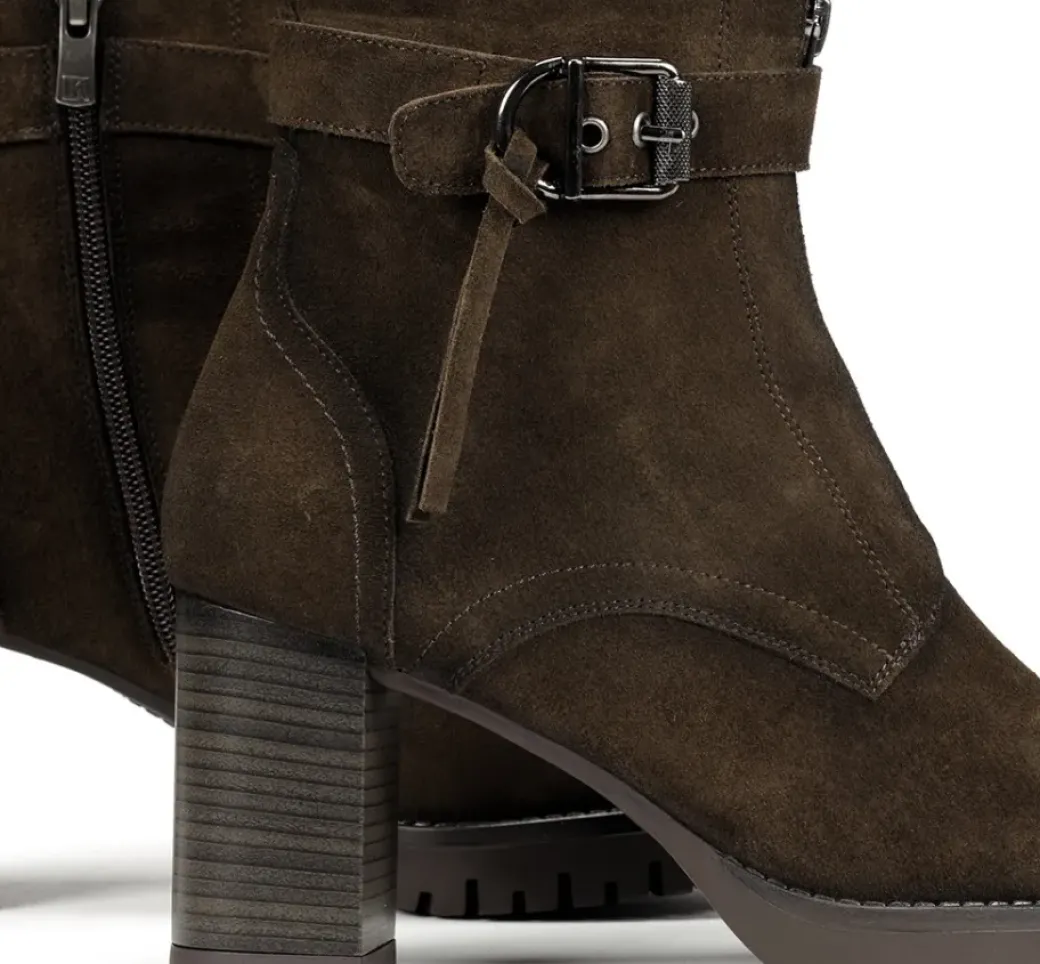Outlet Fluchos EVIE D9163 Green Ankle Boot