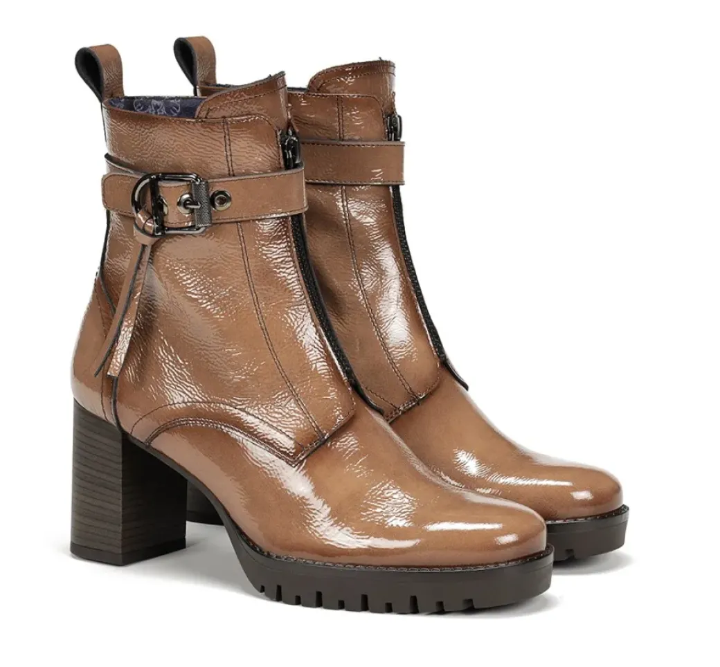 Store Fluchos EVIE D9163 Taupe Ankle Boot