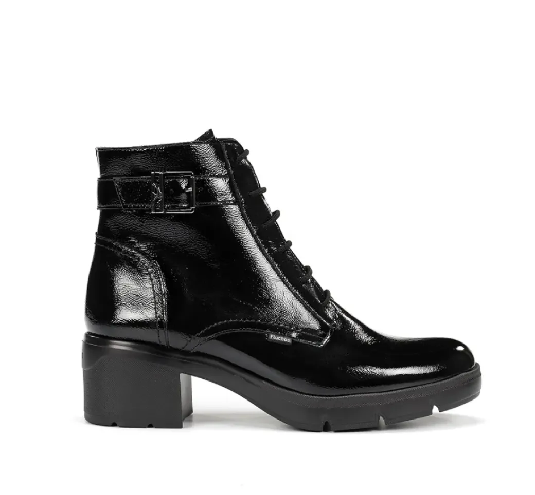 Sale Fluchos FUGAZ F2107 Black Ankle Boot