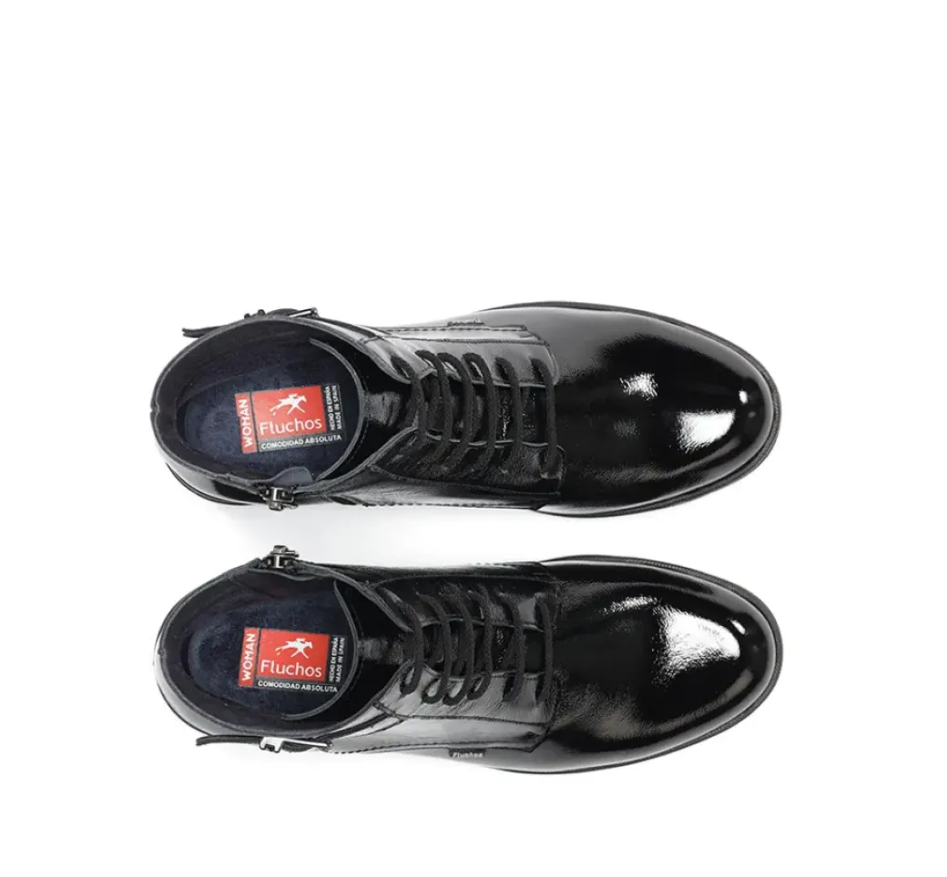 Sale Fluchos FUGAZ F2107 Black Ankle Boot