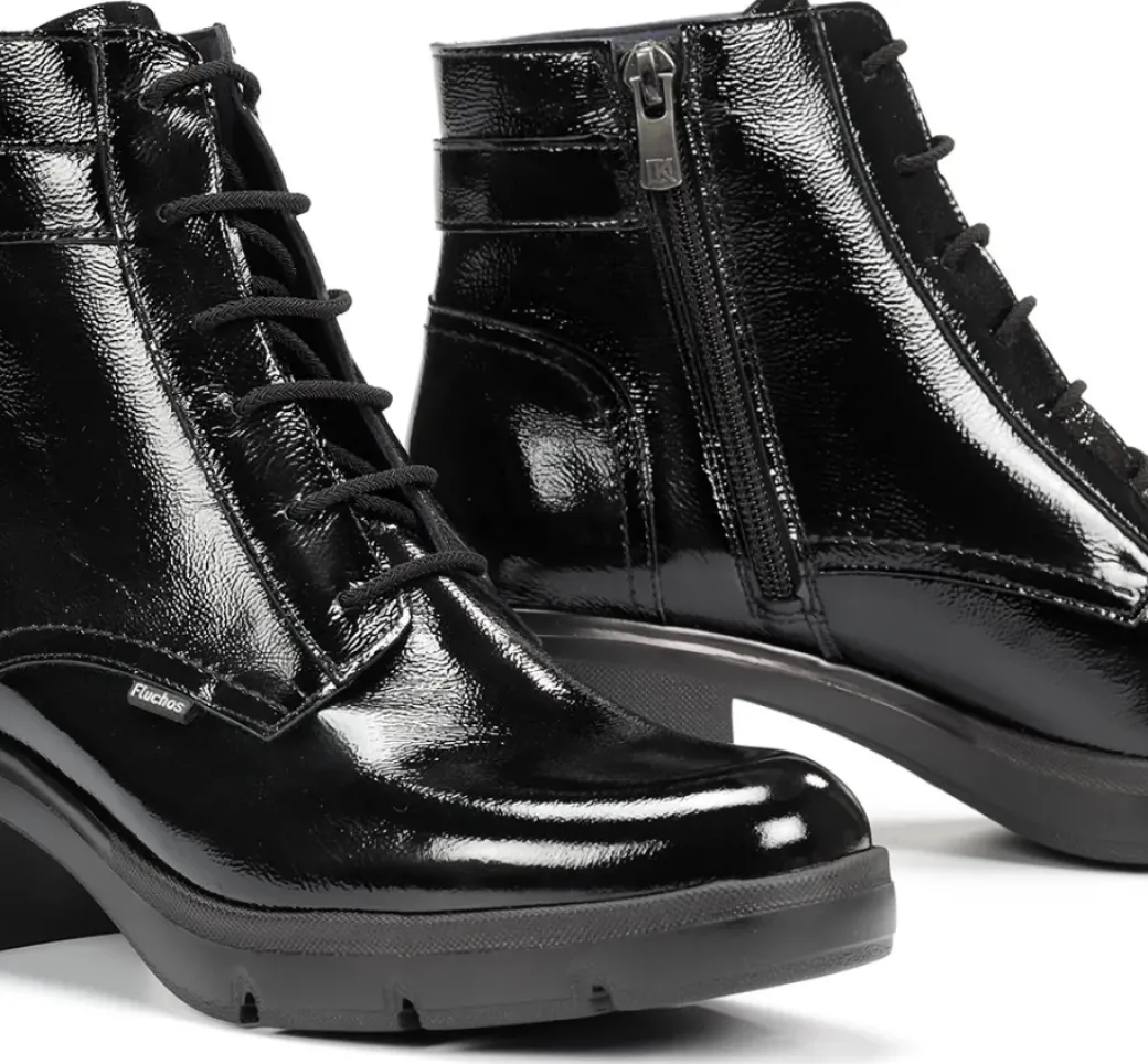Sale Fluchos FUGAZ F2107 Black Ankle Boot