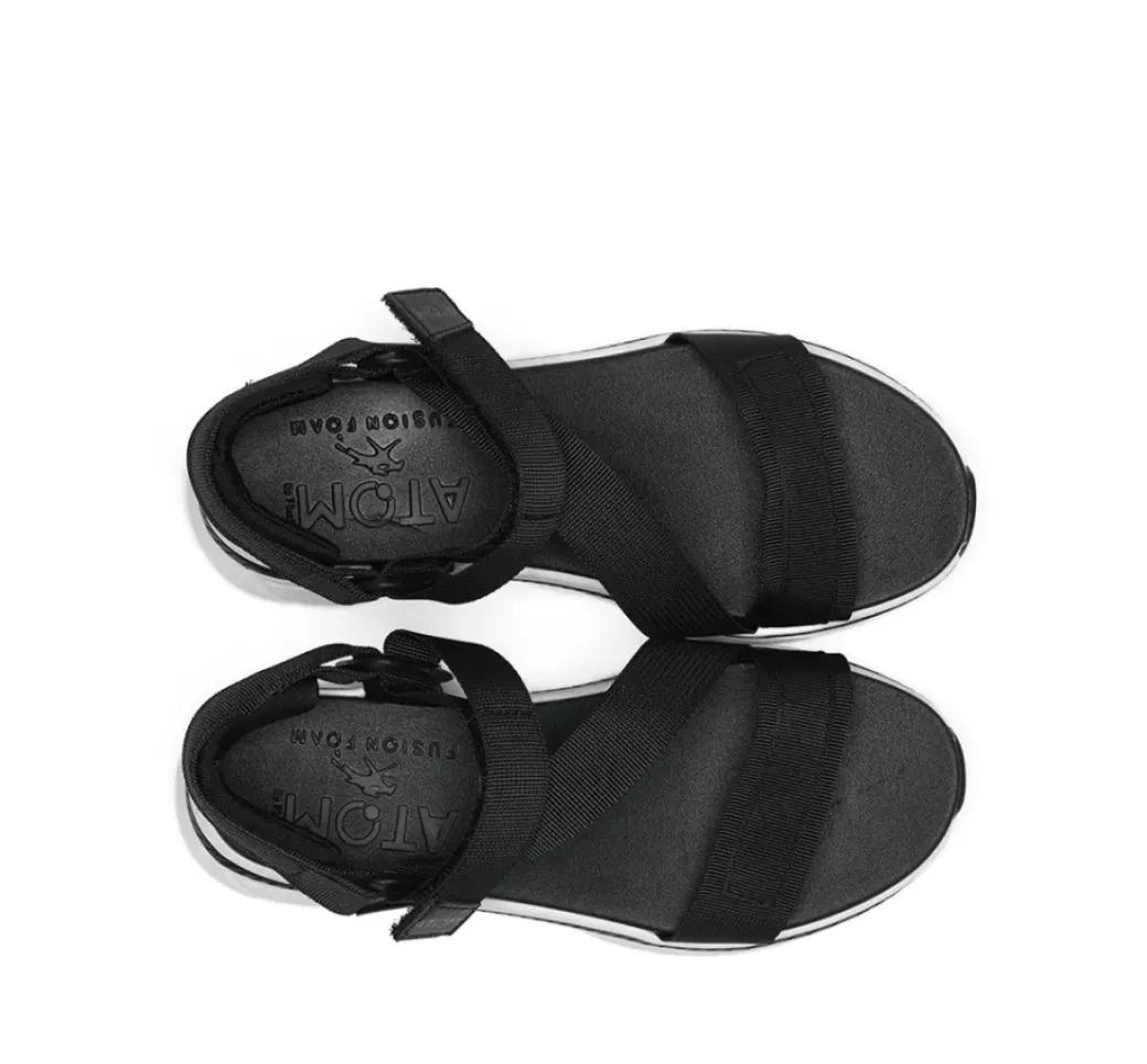 Shop Fluchos FUSION AT104 Black Sandal