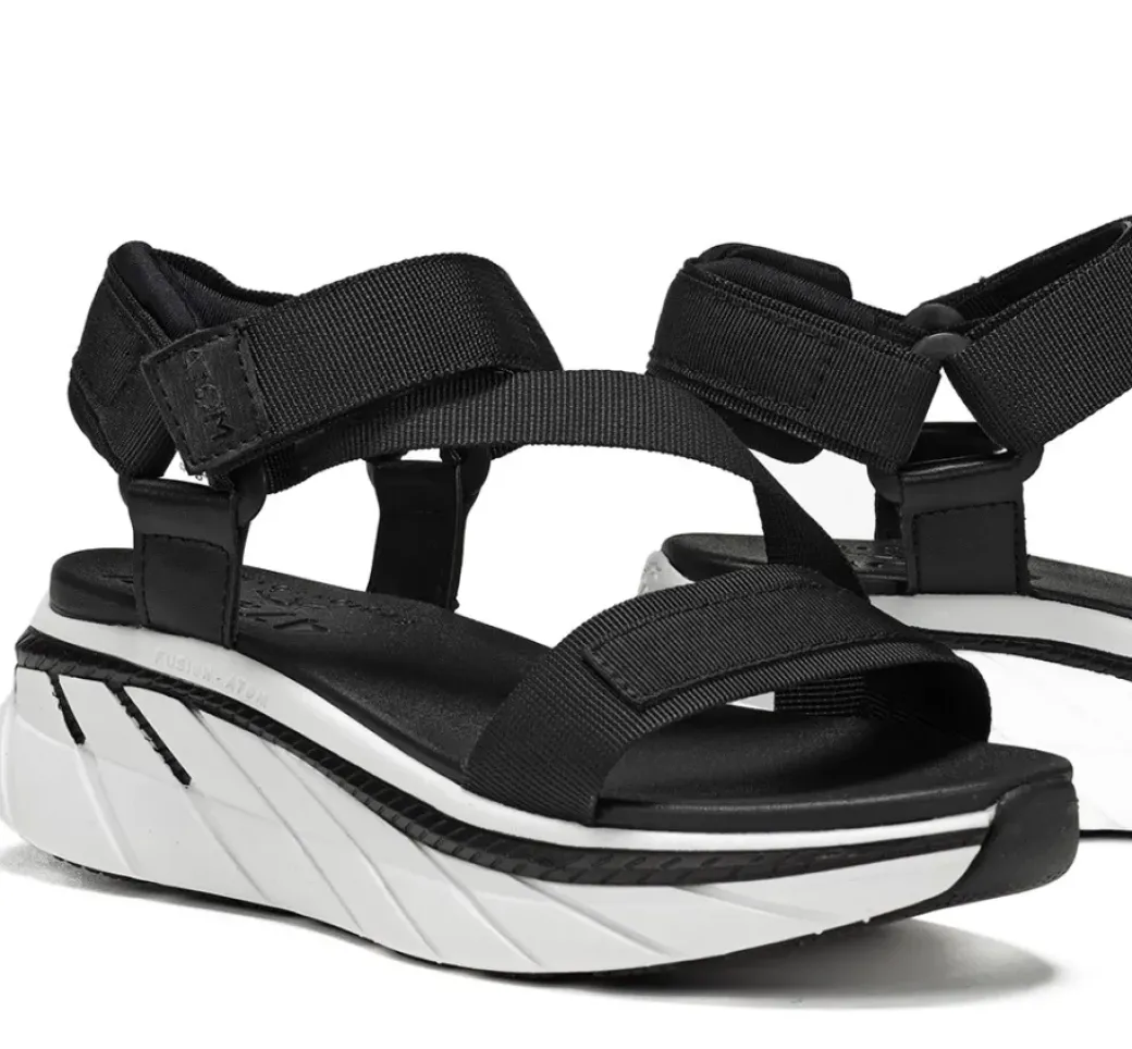 Shop Fluchos FUSION AT104 Black Sandal