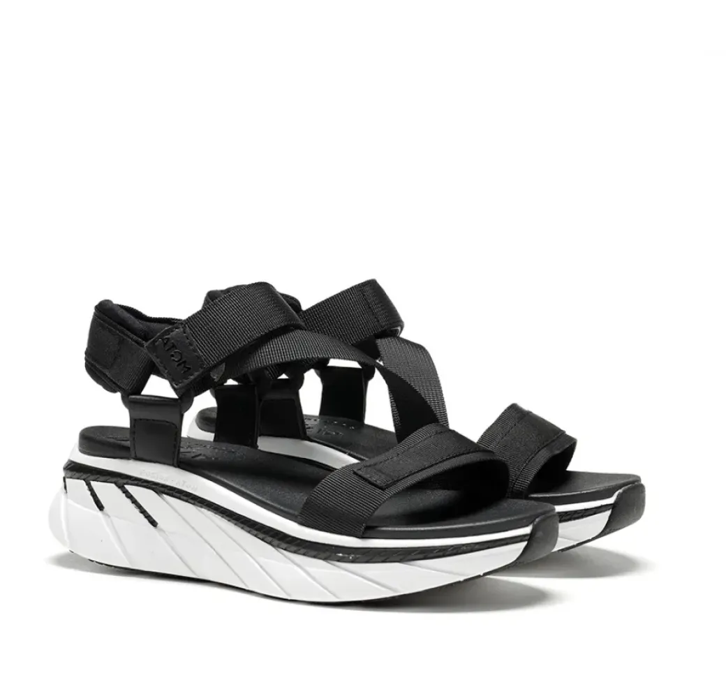 Shop Fluchos FUSION AT104 Black Sandal