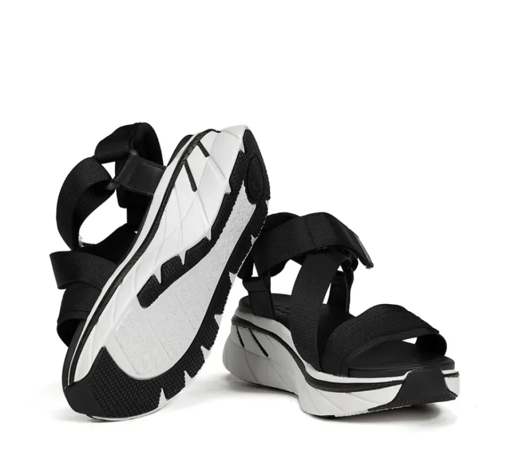 Shop Fluchos FUSION AT104 Black Sandal