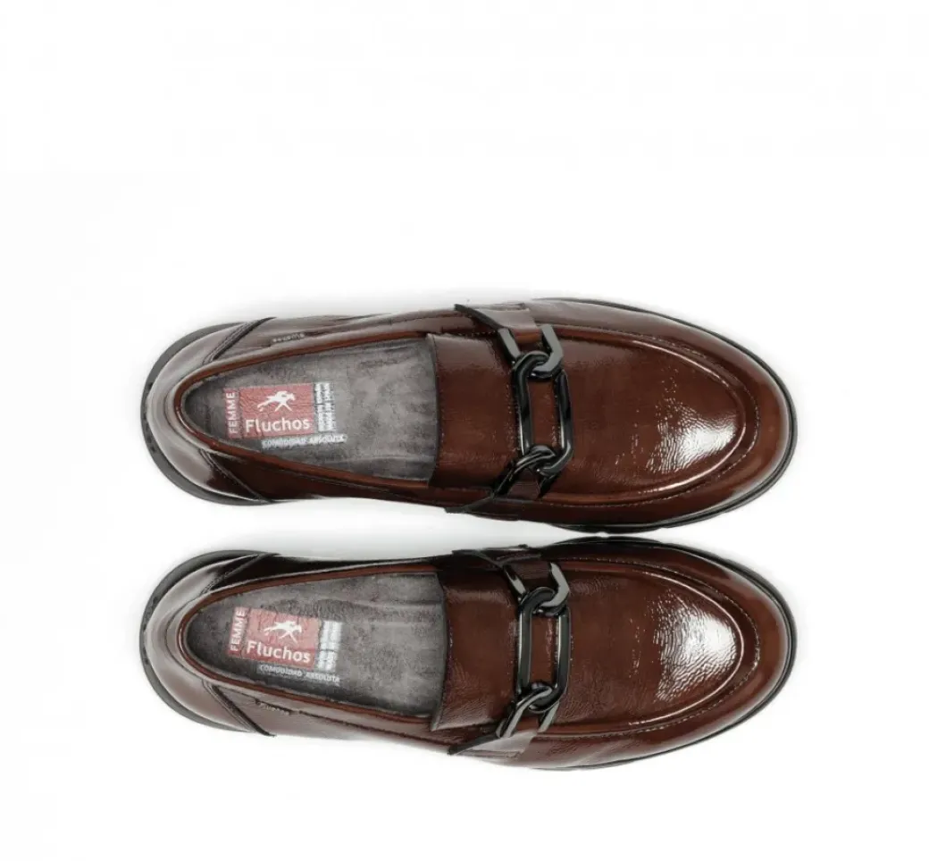 Shop Fluchos GLADIS F1794 Brown Moccasin